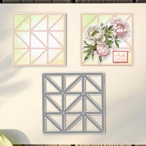 Decorative Grid Background Board Metal Cutting Dies 01