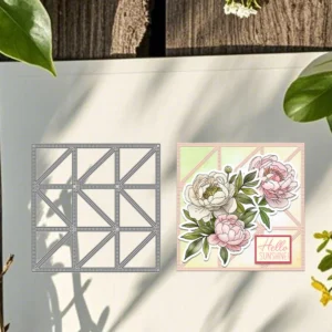 Sumflying Decorative Grid Background Board Metal Cutting Dies Decorative Grid Background Board Metal Cutting Dies 03