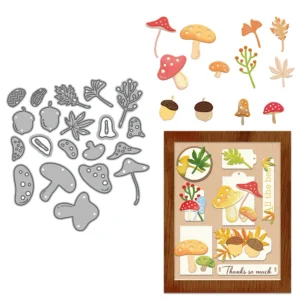 Decorative Mushrooms Metal Cutting Dies 01