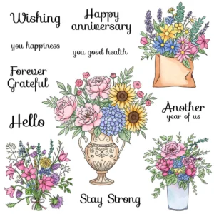Dense Bouquet Clear Stamps 00