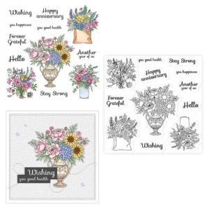 Dense Bouquet Clear Stamps 01