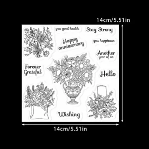 Dense Bouquet Clear Stamps 02