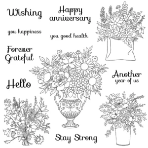 Dense Bouquet Clear Stamps 05