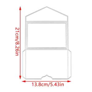 Size reference chart for Sumflying DIY Envelope Metal Cutting Dies metal cutting dies