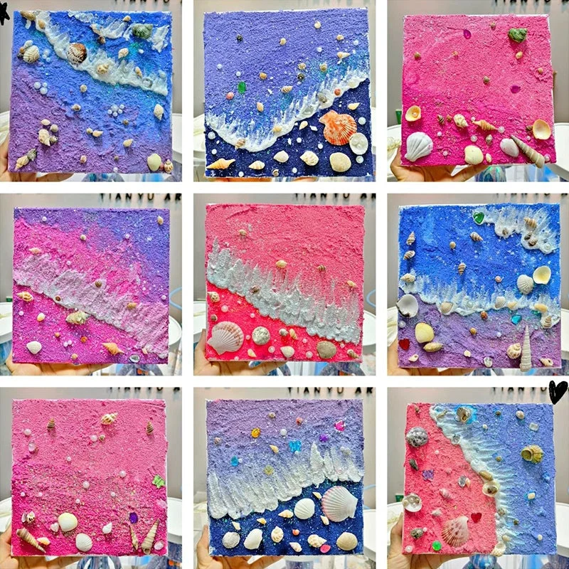 Sumflying DIY Shell Beach Sand Painting Art Kit - image 5 Sumflying DIY Shell Beach Sand Painting Art Kit - image 5