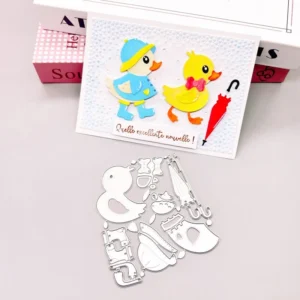 Ducklings And Umbrellas Metal Cutting Dies 01