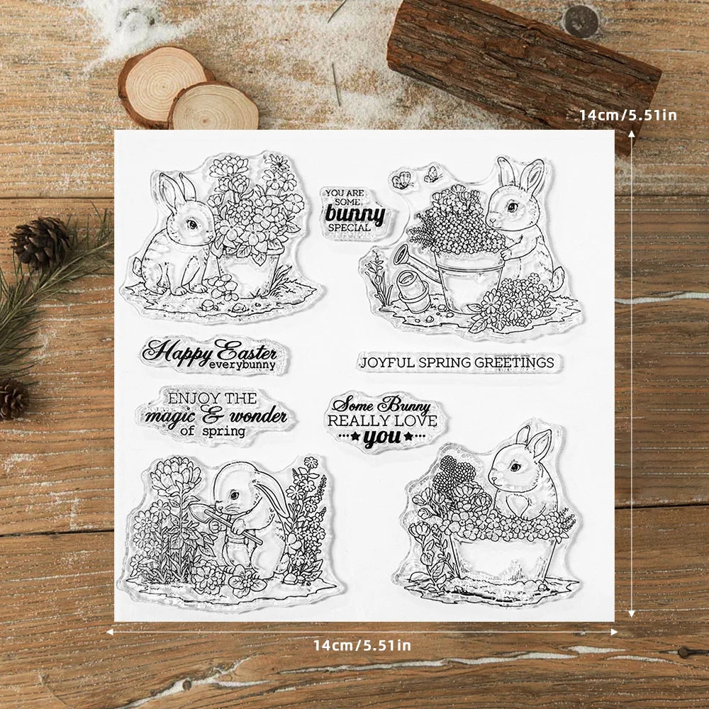 Easter Bunny Clear Stamps 2 01 Easter Bunny Clear Stamps 2 01