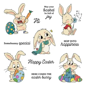 Easter Bunny Clear Stamps 5 01