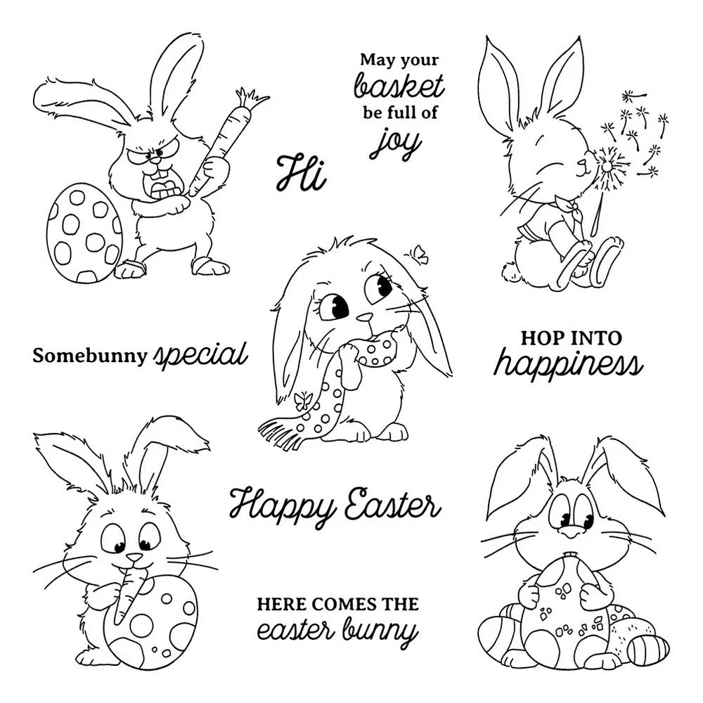 Easter Bunny Clear Stamps 5 04 Easter Bunny Clear Stamps 5 04