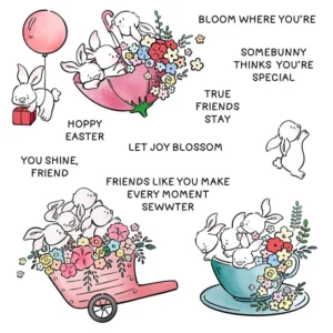 Easter Bunny Clear Stamps 6 01