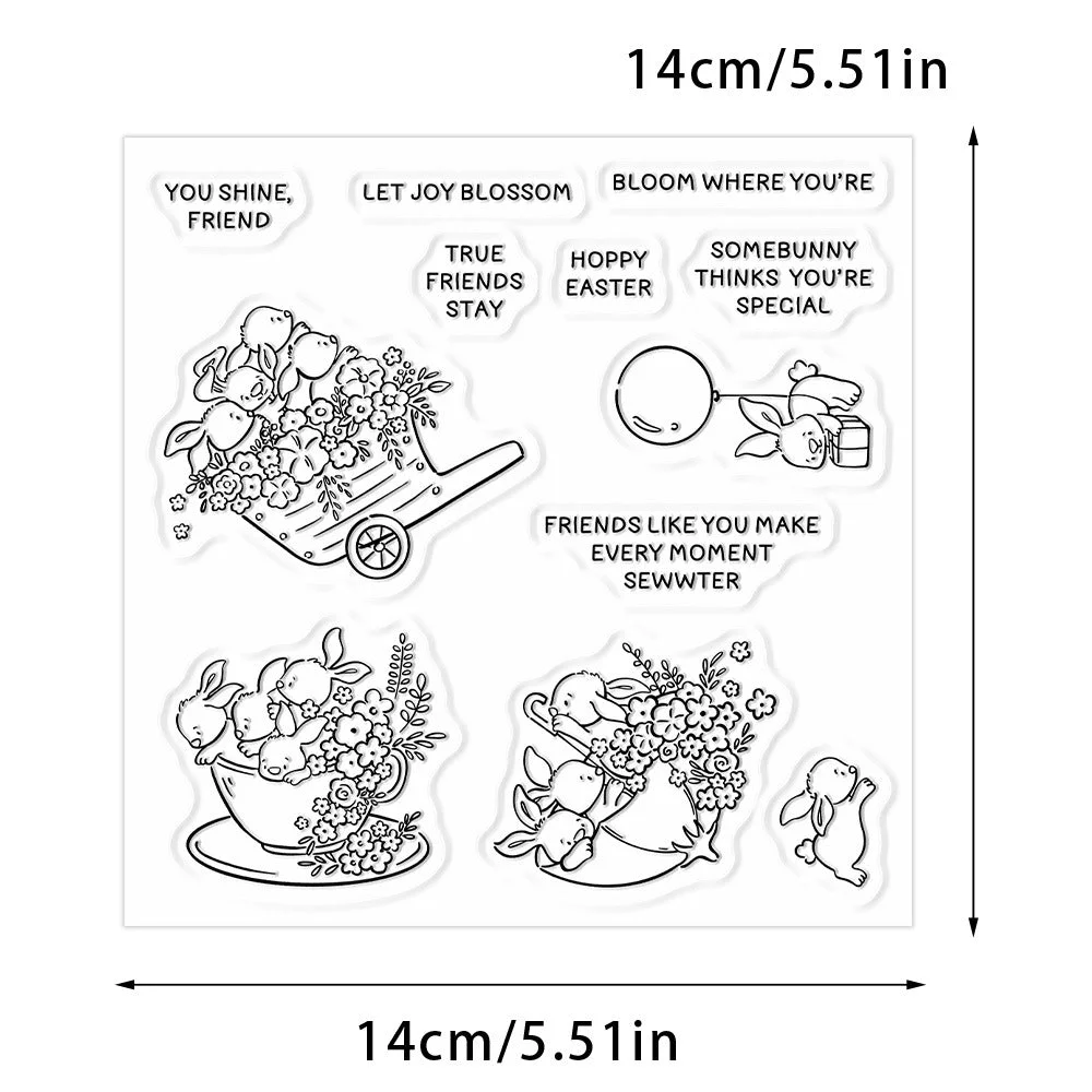 Easter Bunny Clear Stamps 6 02 Easter Bunny Clear Stamps 6 02