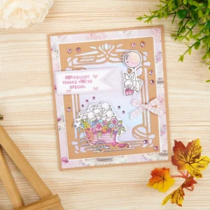 Sumflying Easter Bunny Wheelbarrow Clear Stamps Easter Bunny Clear Stamps 6 03
