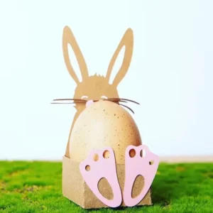 Easter Bunny Holder Metal Cutting Dies - metal cutting die detail view 3