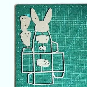 Easter Bunny Holder Metal Cutting Dies - metal cutting die detail view 4