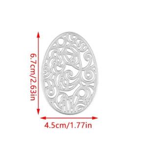 Easter Egg Metal Cutting Dies - metal cutting die detail view 3