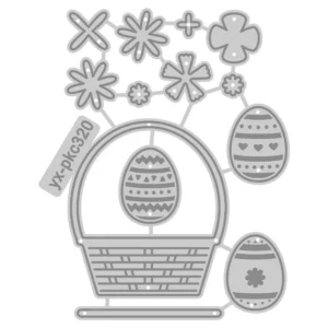 Sumflying Easter Eggs and Baskets Metal Cutting Dies Easter Eggs And Baskets Metal Cutting Dies 05