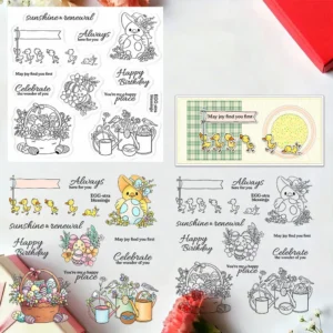 Easter Eggs And Ducklings Clear Stamps 00