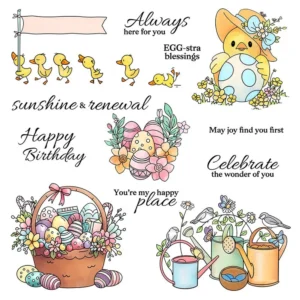 Easter Eggs And Ducklings Clear Stamps 01