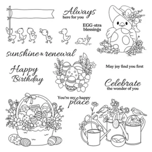 Sumflying Easter Eggs Ducklings Clear Stamps Easter Eggs And Ducklings Clear Stamps 04