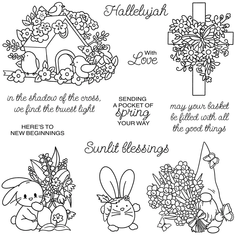 Easter Elements Clear Stamps 1 04 Easter Elements Clear Stamps 1 04