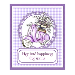 Sumflying Easter Bunny Scooter Clear Stamps Easter Elements Clear Stamps 05