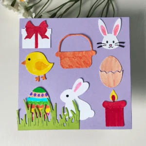 Size chart for Easter Elements Metal Cutting Dies - dimensions in cm