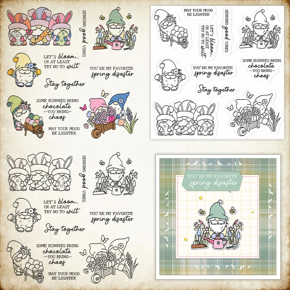 Easter Gnomes Clear Stamps 00 Easter Gnomes Clear Stamps 00