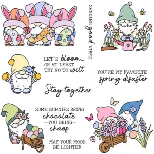 Easter Gnomes Clear Stamps 01