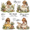 Easter Little Girl Clear Stamps 00