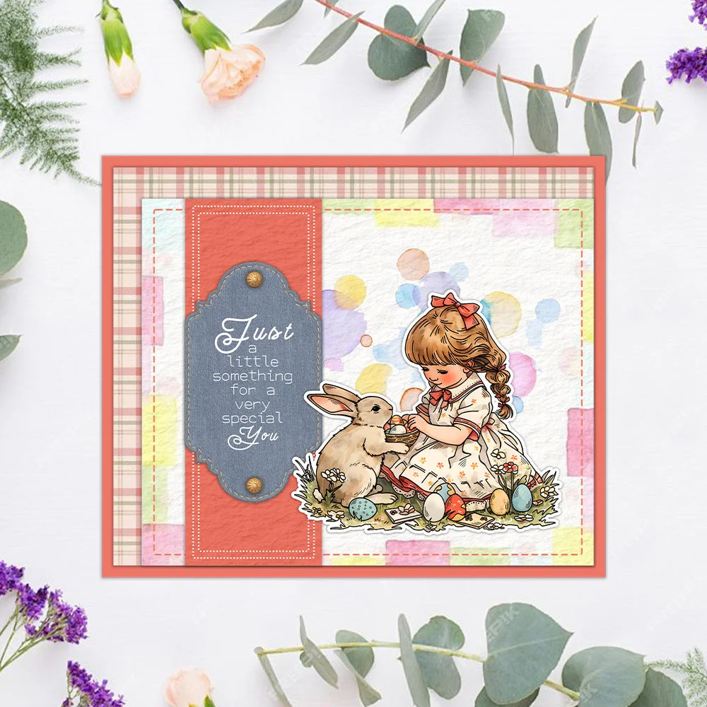 Easter Little Girl Clear Stamps 02 Easter Little Girl Clear Stamps 02