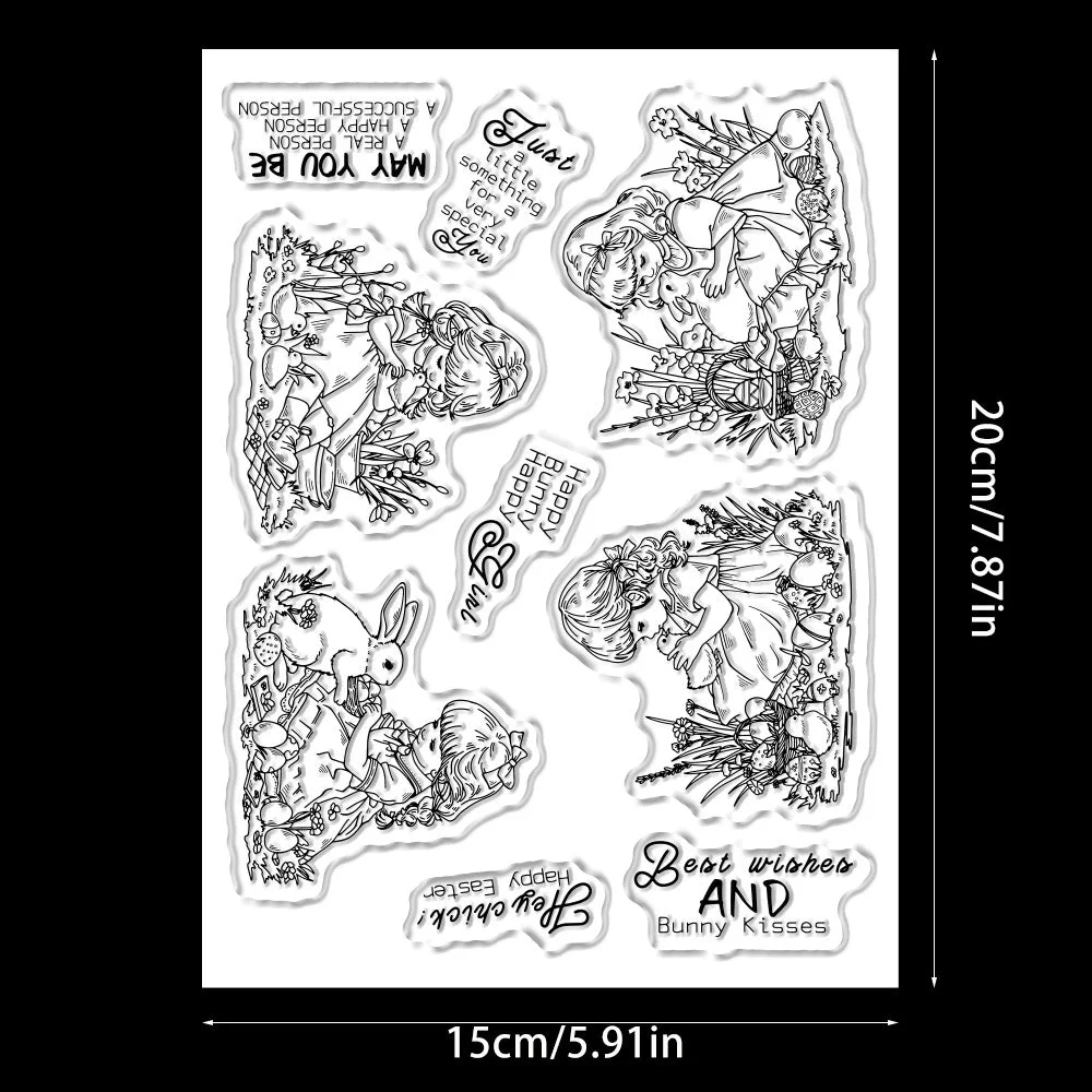 Easter Little Girl Clear Stamps 03 Easter Little Girl Clear Stamps 03