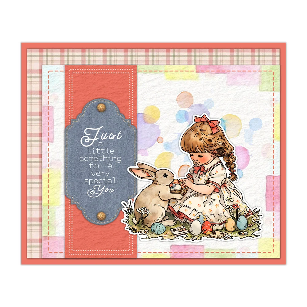 Easter Little Girl Clear Stamps 07 Easter Little Girl Clear Stamps 07