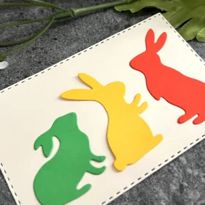 Easter Rabbits Metal Cutting Dies - metal cutting die detail view 5