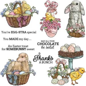 Easter Theme Clear Stamps 6 00