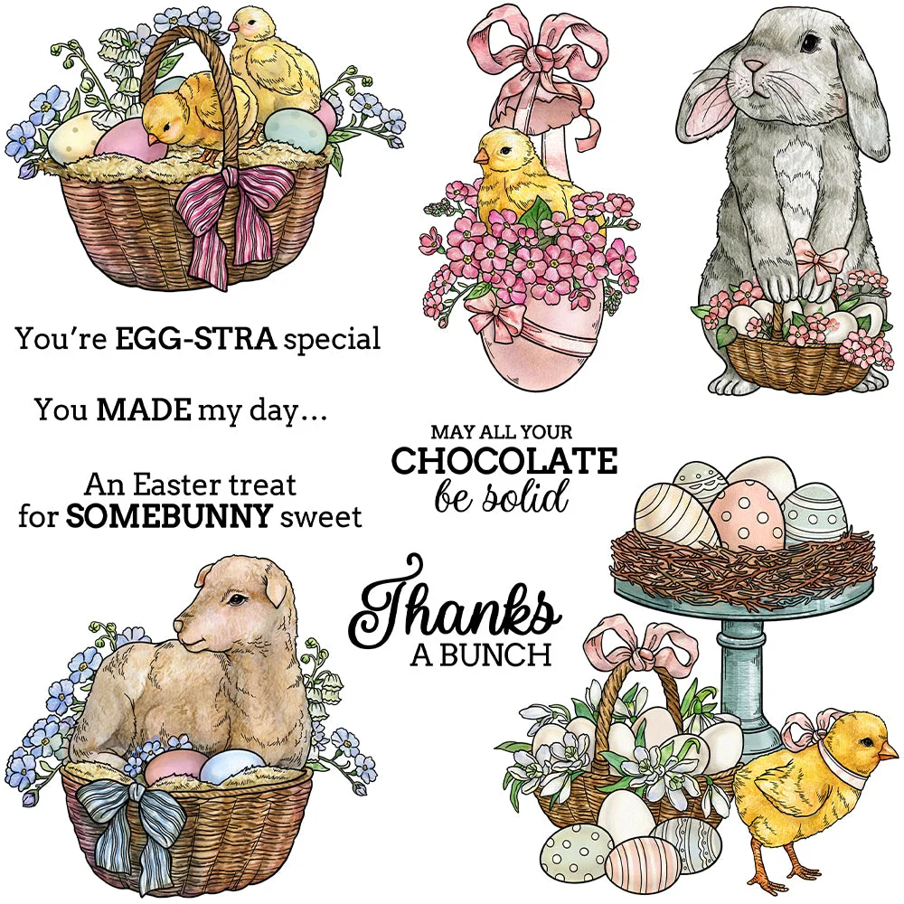 Easter Theme Clear Stamps 6 00 Easter Theme Clear Stamps 6 00