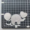 Sumflying Elephant Metal Cutting Dies – see size chart for dimensions – carbon steel die for scrapbooking