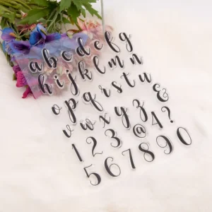 English Alphabet Stamp Set - lifestyle photo | clear stamp