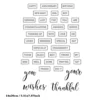 Essential Word Labels Stamp Set - main product photo | clear stamp