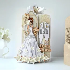 Evening Dress Girl Metal Cutting Dies - character metal cutting dies - main product photo