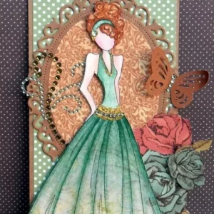 Evening Dress Girl Metal Cutting Dies - character metal cutting dies - lifestyle shot