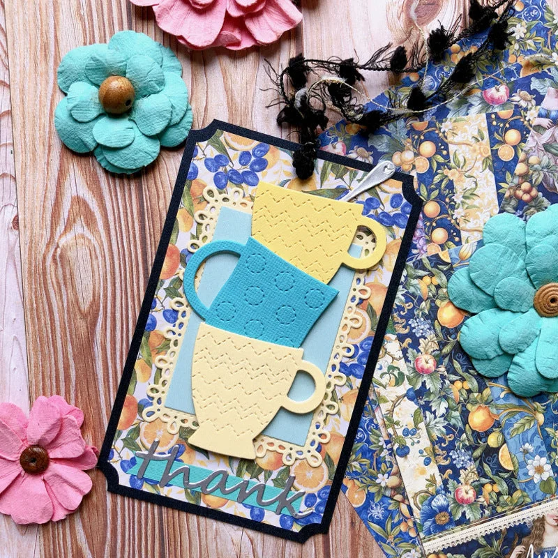 Exquisite Mug Set Metal Cutting Dies 03 Exquisite Mug Set Metal Cutting Dies 03