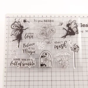 Fairy Stamp Set - detail view | clear stamp