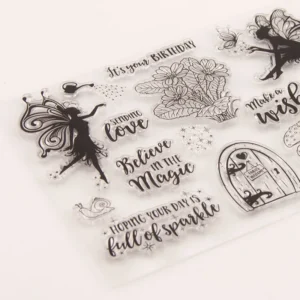 Fairy Stamp Set - size chart | clear stamp