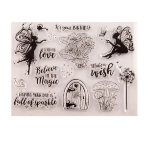 Fairy Stamp Set - packaging photo | clear stamp