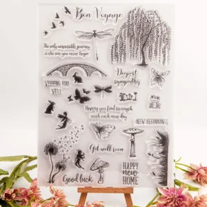 Fairy Willow Bridge Clear Stamp Set - main product photo | clear stamp