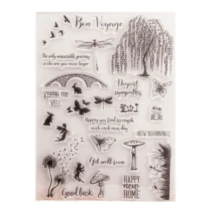 Fairy Willow Bridge Clear Stamp Set - packaging photo | clear stamp