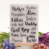 Family Member Stamp Set - main product photo | clear stamp