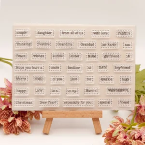 Family Members Letters Clear Stamp Set - main product photo | clear stamp