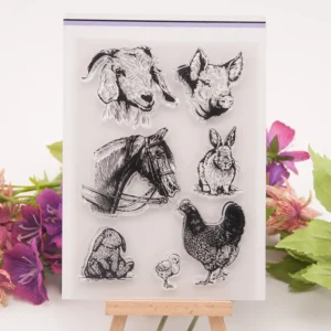 Farm Animals Stamp Set - main product photo | clear stamp