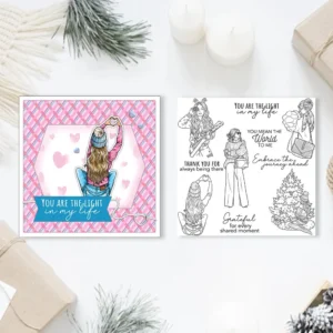 Sumflying Fashion Girls Dress Shopping Clear Stamps Fashion Girls Clear Stamps 1 04